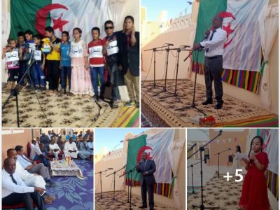 جانب من احياء مناسبة يوم العلم بإبتدائية الشيخ الطالب أمحمد لمغربي